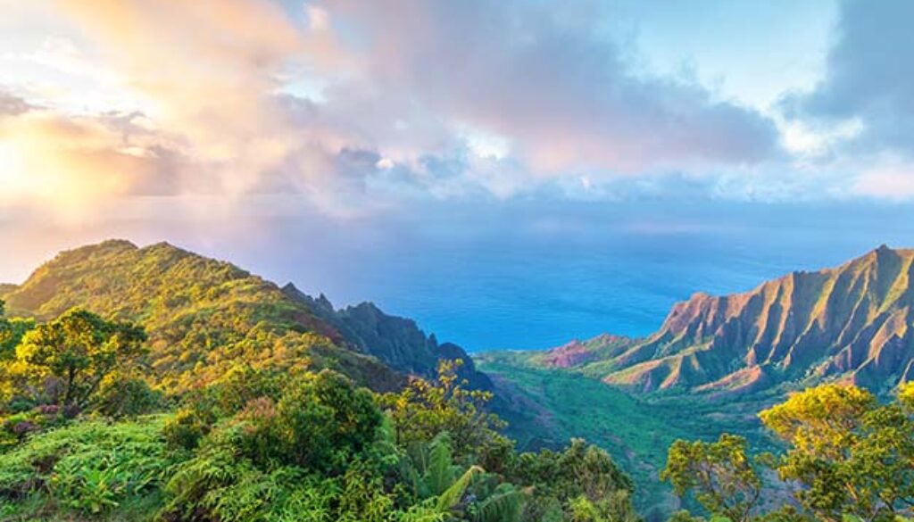 Hawaii vs Mexico. Pink canyon.