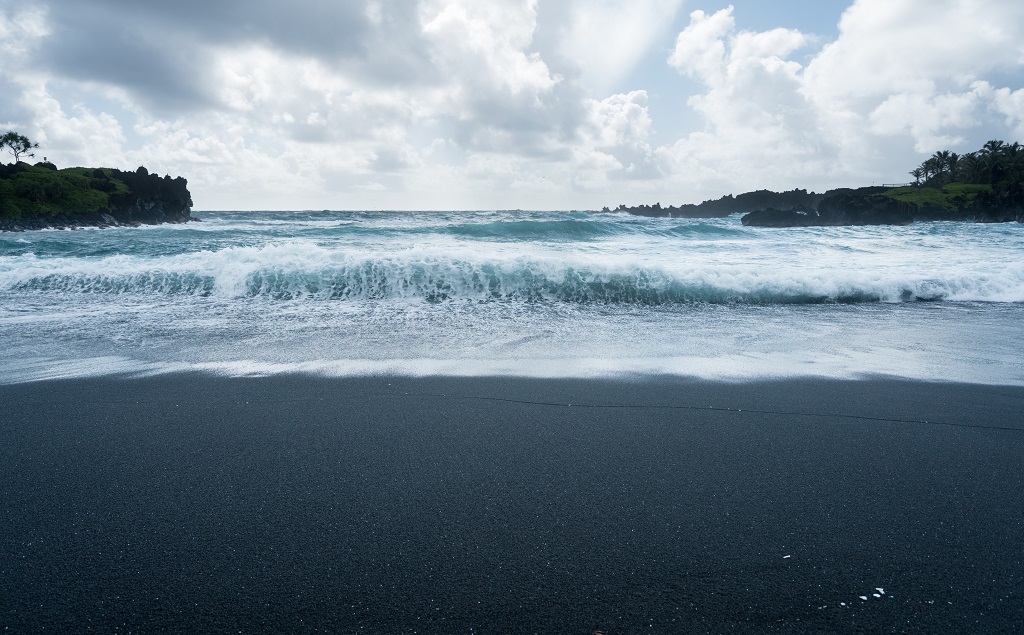 Waianapanapa State Park Black Sand Beaches