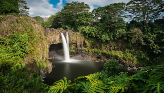 A Beautiful Waterfall Shows What Is the Big Island of Hawaii Known For