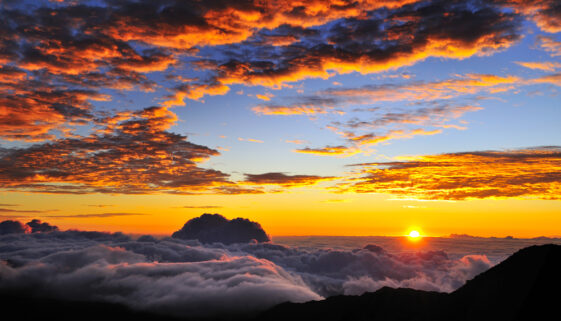 Maui Tourism. Haleakala sunrise