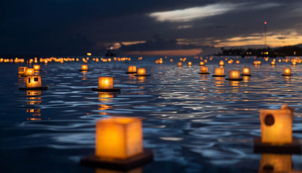 When is the best time to visit Hawaii. Shinnyo Lantern Floating Hawaii Ceremony