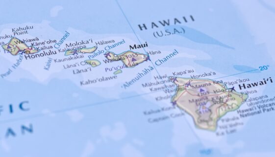 Maui,Island,In,Focus,On,The,Map,,Hawaii Which Hawaiian Island Should I Visit