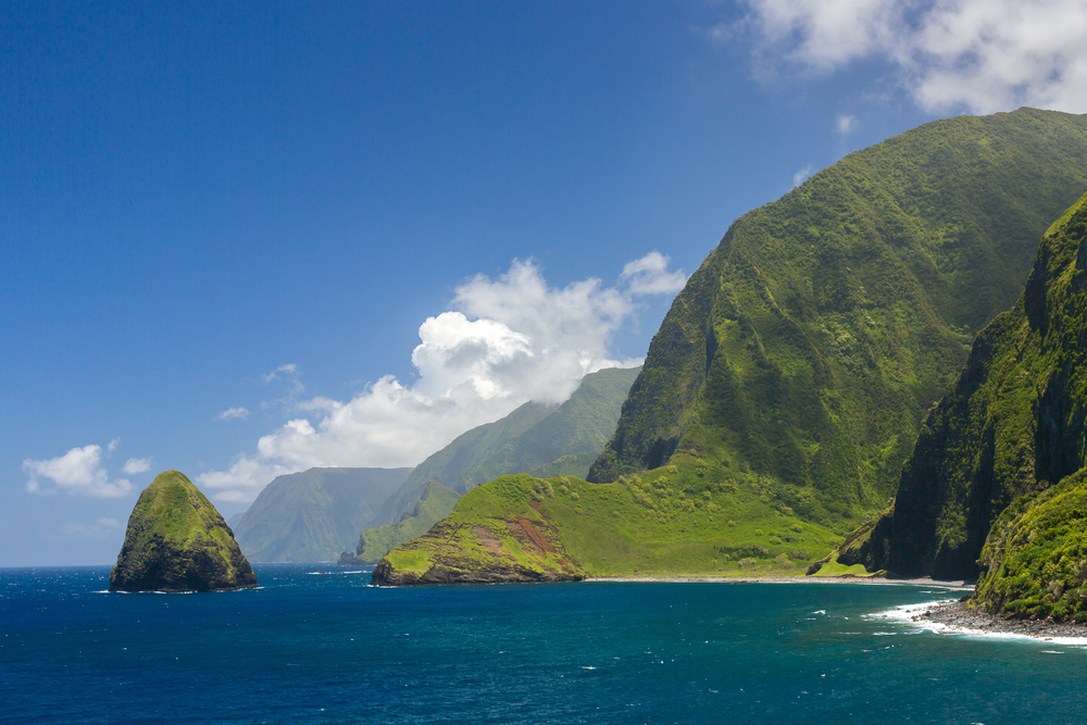 The worlds tallest sea cliffs of Molokai